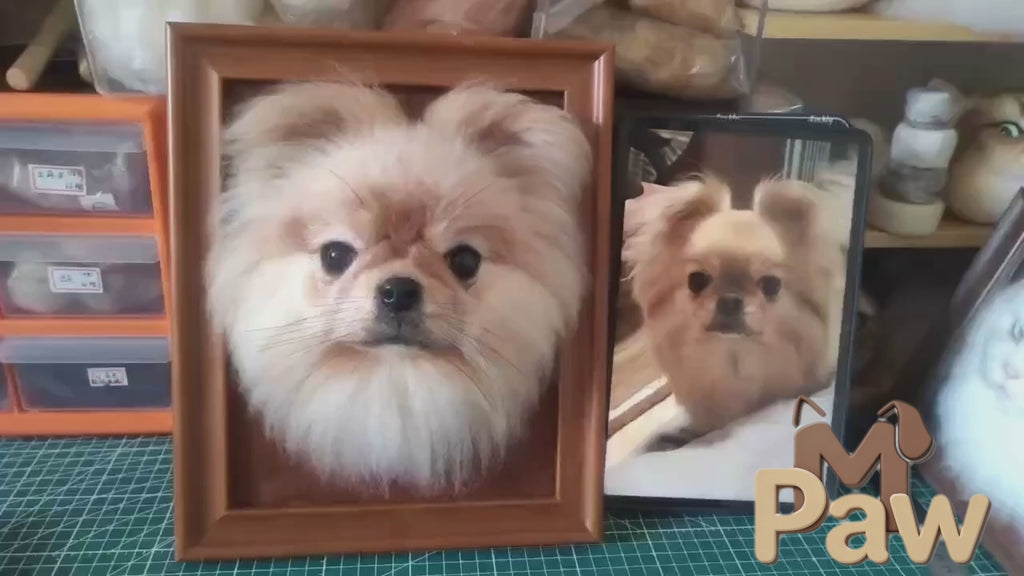 Framed Pet Head Portrait